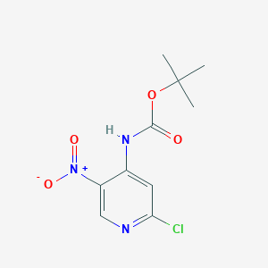 molecular formula C10H12ClN3O4 B1442263 tert-Butyl (2-chloro-5-nitropyridin-4-yl)carbamate CAS No. 240815-74-1