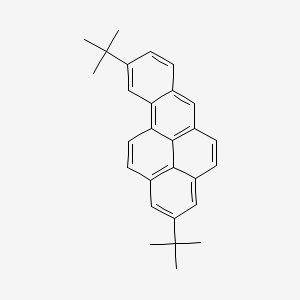 molecular formula C28H28 B14422632 Benzo(a)pyrene, 2,9-bis(1,1-dimethylethyl)- CAS No. 80484-71-5