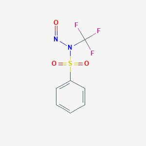 molecular formula C7H5F3N2O3S B14422638 N-Nitroso-N-(trifluoromethyl)benzenesulfonamide CAS No. 80783-62-6