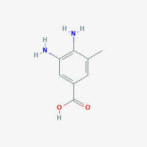 molecular formula C8H10N2O2 B1442264 3,4-Diamino-5-methylbenzoic acid CAS No. 37901-95-4