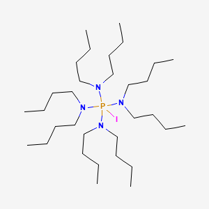 molecular formula C32H72IN4P B14422646 N,N,N',N',N'',N'',N''',N'''-Octabutyl-1-iodo-lambda~5~-phosphanetetramine CAS No. 83978-64-7