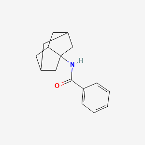 molecular formula C16H19NO B14422682 N-(Hexahydro-2,5-methanopentalen-3a(1H)-yl)benzamide CAS No. 86128-82-7