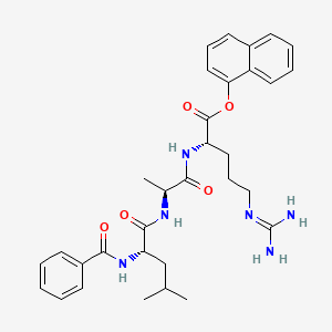 molecular formula C32H40N6O5 B14422716 Bz-Leu-ala-arg-NE CAS No. 81484-15-3