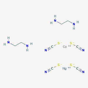 molecular formula C8H16CoHgN8S4 B14422727 Cobalt, bis(ethylenediamine)(mercurictetrathiocyanato)- CAS No. 80732-89-4