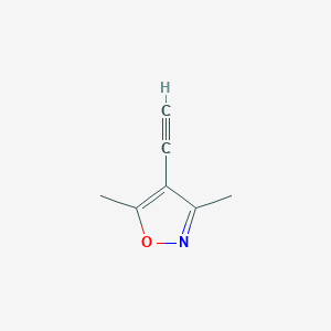 molecular formula C7H7NO B1442274 4-Ethynyl-3,5-dimethylisoxazole CAS No. 668970-91-0