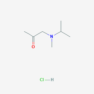 molecular formula C7H16ClNO B1442277 1-[Isopropyl(methyl)amino]acetone hydrochloride CAS No. 1609403-20-4
