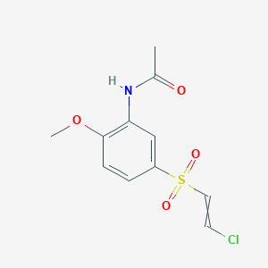 molecular formula C11H12ClNO4S B14422774 N-[5-(2-Chloroethenesulfonyl)-2-methoxyphenyl]acetamide CAS No. 82304-76-5