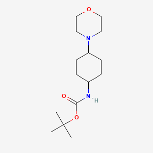 molecular formula C15H28N2O3 B1442288 tert-Butyl (trans-4-morpholinocyclohexyl)carbamate CAS No. 558442-96-9