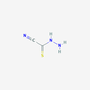 molecular formula C2H3N3S B14422884 Hydrazinecarbothioyl cyanide CAS No. 80229-03-4