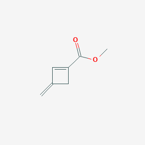 molecular formula C7H8O2 B14422886 Methyl 3-methylidenecyclobut-1-ene-1-carboxylate CAS No. 86741-79-9