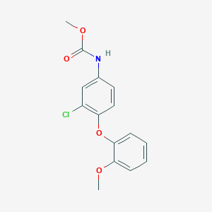 molecular formula C15H14ClNO4 B14422931 Methyl [3-chloro-4-(2-methoxyphenoxy)phenyl]carbamate CAS No. 80199-63-9