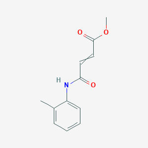 molecular formula C12H13NO3 B14422971 Methyl 4-(2-methylanilino)-4-oxobut-2-enoate CAS No. 80167-54-0
