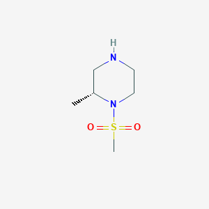 molecular formula C6H14N2O2S B1442305 (2R)-1-methanesulfonyl-2-methylpiperazine CAS No. 1032820-95-3