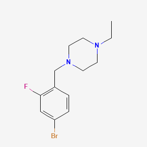 molecular formula C13H18BrFN2 B1442306 1-(4-溴-2-氟苯基)-4-乙基哌嗪 CAS No. 1180131-64-9