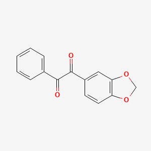 molecular formula C15H10O4 B14423086 1-(1,3-Benzodioxol-5-yl)-2-phenylethane-1,2-dione CAS No. 86358-27-2