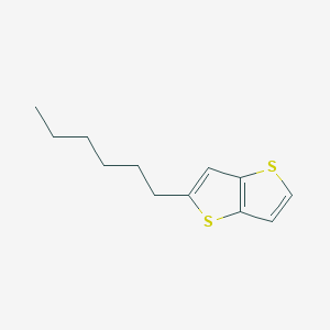 molecular formula C12H16S2 B1442309 2-Hexylthieno[3,2-b]thiophene CAS No. 944826-48-6