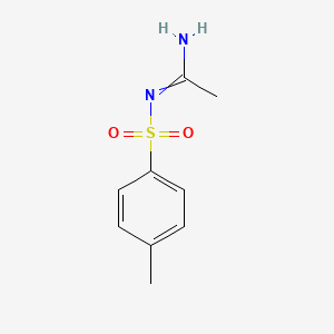 molecular formula C9H12N2O2S B14423094 N'-(4-methylphenyl)sulfonylethanimidamide CAS No. 87185-90-8