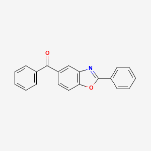 molecular formula C20H13NO2 B14423107 Phenyl(2-phenyl-1,3-benzoxazol-5-yl)methanone CAS No. 82593-17-7