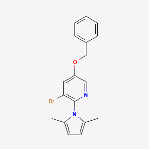 5-(benzyloxy)-3-bromo-2-(2,5-dimethyl-1H-pyrrol-1-yl)pyridine
