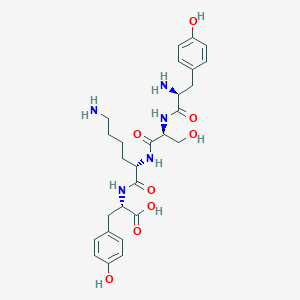 molecular formula C27H37N5O8 B14423214 L-Tyrosyl-L-seryl-L-lysyl-L-tyrosine CAS No. 81156-22-1
