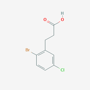 molecular formula C9H8BrClO2 B1442322 3-(2-Bromo-5-chlorophenyl)propanoic acid CAS No. 66192-05-0