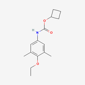 molecular formula C15H21NO3 B14423237 Cyclobutyl (4-ethoxy-3,5-dimethylphenyl)carbamate CAS No. 84971-24-4