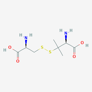 molecular formula C8H16N2O4S2 B144233 Penicillamine cysteine disulfide CAS No. 18840-45-4