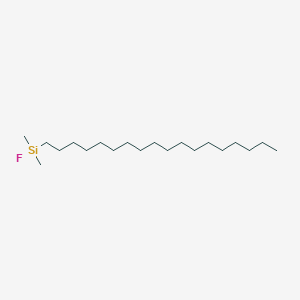 molecular formula C20H43FSi B14423300 Silane, fluorodimethyloctadecyl- CAS No. 80054-55-3