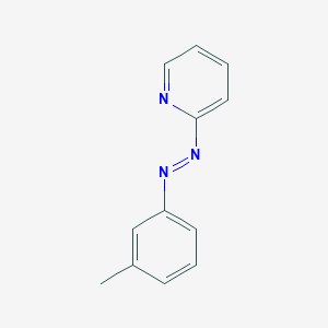molecular formula C12H11N3 B14423349 Pyridine, 2-[(3-methylphenyl)azo]- CAS No. 87014-42-4