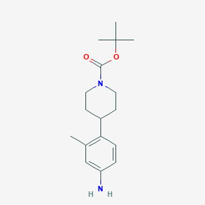 molecular formula C17H26N2O2 B1442341 Tert-butyl 4-(4-amino-2-methylphenyl)piperidine-1-carboxylate CAS No. 955369-50-3