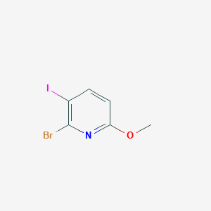 molecular formula C6H5BrINO B1442342 2-Bromo-3-iodo-6-methoxypyridine CAS No. 1704065-06-4