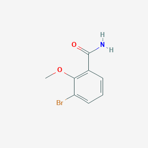 molecular formula C8H8BrNO2 B1442344 3-Bromo-2-methoxybenzamide CAS No. 791136-88-4