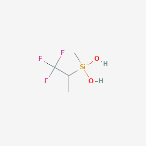 molecular formula C4H9F3O2Si B14423464 Methyl(1,1,1-trifluoropropan-2-yl)silanediol CAS No. 84841-29-2