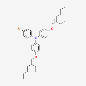 molecular formula C34H46BrNO2 B1442347 4-Bromo-N,N-bis(4-((2-ethylhexyl)oxy)phenyl)aniline CAS No. 1192035-51-0