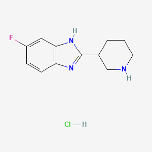 5-Fluoro-2-piperidin-3-YL-1H-benzoimidazole hydrochloride
