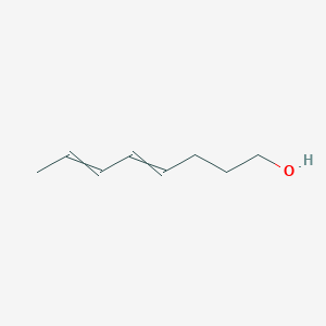 molecular formula C8H14O B14423536 4,6-Octadien-1-ol, (4E,6E)- CAS No. 80106-30-5