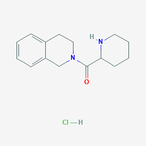 molecular formula C15H21ClN2O B1442356 3,4-二氢-2(1H)-异喹啉基(2-哌啶基)-甲酮盐酸盐 CAS No. 1236254-94-6