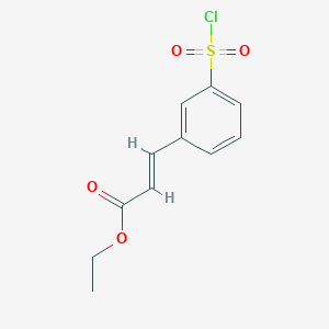 Ethyl 3-(3-chlorosulfonylphenyl)acrylate