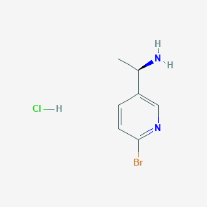 molecular formula C7H10BrClN2 B1442359 (R)-1-(6-bromo-pyridin-3-yl)-ethylamine HCl salt CAS No. 1263077-87-7