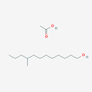 molecular formula C15H32O3 B14423600 Acetic acid;9-methyldodecan-1-ol CAS No. 83375-85-3