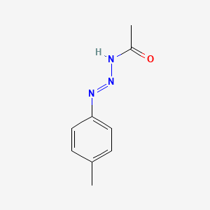 molecular formula C9H11N3O B14423603 N-[(4-methylphenyl)hydrazinylidene]acetamide CAS No. 86808-38-0