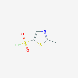 molecular formula C4H4ClNO2S2 B1442364 2-Methyl-1,3-thiazole-5-sulfonyl chloride CAS No. 1314977-63-3