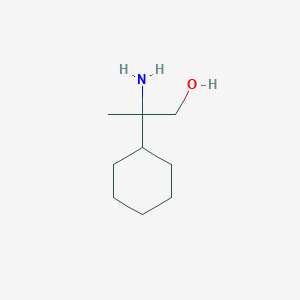 molecular formula C9H19NO B1442369 2-Amino-2-cyclohexylpropan-1-ol CAS No. 855363-85-8