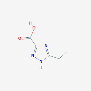 molecular formula C5H7N3O2 B1442371 5-Ethyl-4H-1,2,4-triazole-3-carboxylic acid CAS No. 107469-68-1