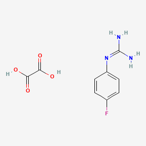 molecular formula C9H10FN3O4 B1442373 N-(4-Fluoro-phenyl)-guanidine oxalate CAS No. 1187927-56-5