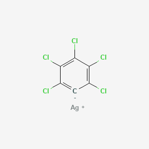molecular formula C6AgCl5 B14423744 silver;1,2,3,4,5-pentachlorobenzene-6-ide CAS No. 86745-81-5