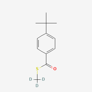 molecular formula C12H16OS B14423778 Benzenecarbothioic acid, 4-(1,1-dimethylethyl)-s-(methyl-d3) ester CAS No. 82505-06-4