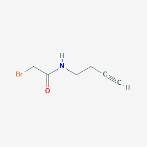 molecular formula C6H8BrNO B1442378 2-Bromo-N-(but-3-yn-1-yl)acetamide CAS No. 1204333-33-4