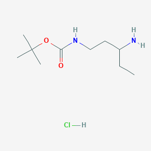 molecular formula C10H23ClN2O2 B1442380 1-N-Boc-Pentane-1,3-diamine hydrochloride CAS No. 210240-75-8