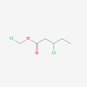 molecular formula C6H10Cl2O2 B14423878 Chloromethyl 3-chloropentanoate CAS No. 80418-51-5